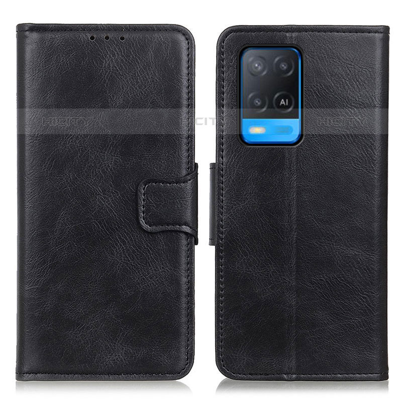 Custodia Portafoglio In Pelle Cover con Supporto M09L per Oppo A54 4G Nero