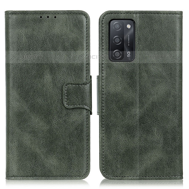 Custodia Portafoglio In Pelle Cover con Supporto M09L per Oppo A55 5G Verde