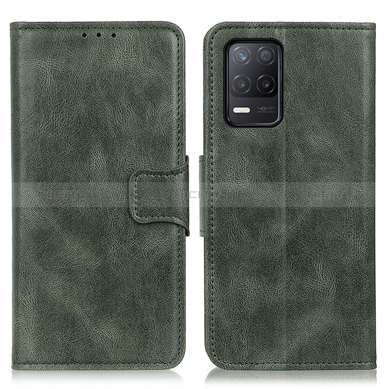 Custodia Portafoglio In Pelle Cover con Supporto M09L per Realme 8 5G Verde