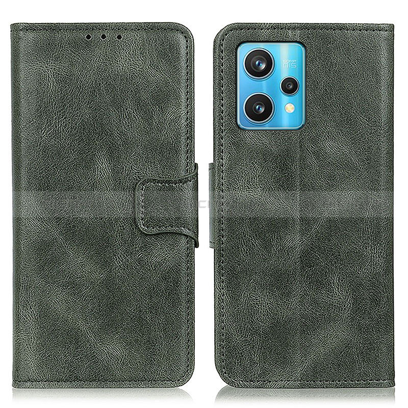 Custodia Portafoglio In Pelle Cover con Supporto M09L per Realme 9 Pro 5G Verde