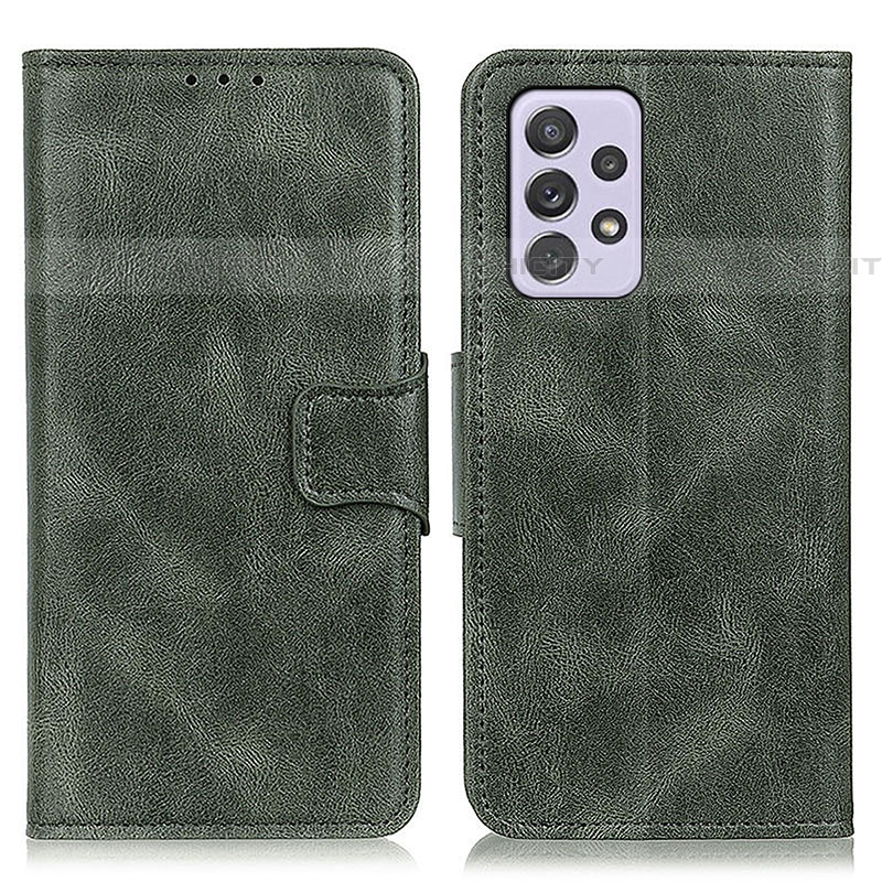 Custodia Portafoglio In Pelle Cover con Supporto M09L per Samsung Galaxy A73 5G Verde