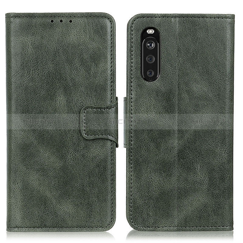 Custodia Portafoglio In Pelle Cover con Supporto M09L per Sony Xperia 10 III SO-52B