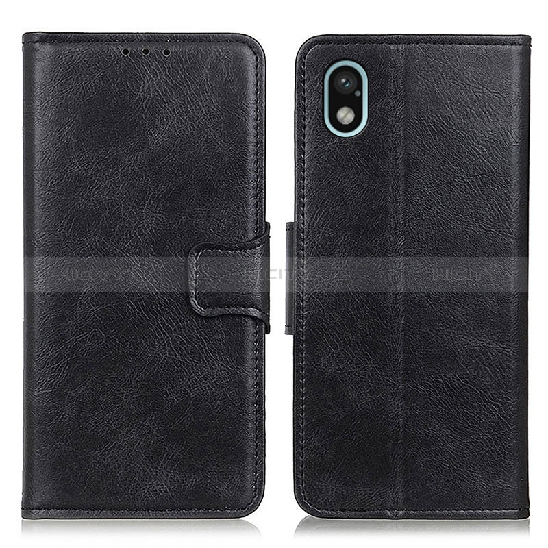 Custodia Portafoglio In Pelle Cover con Supporto M09L per Sony Xperia Ace III Nero