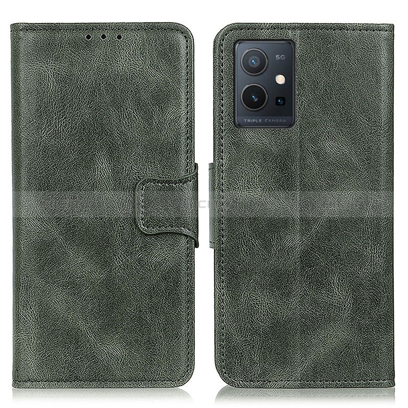 Custodia Portafoglio In Pelle Cover con Supporto M09L per Vivo Y52t 5G Verde