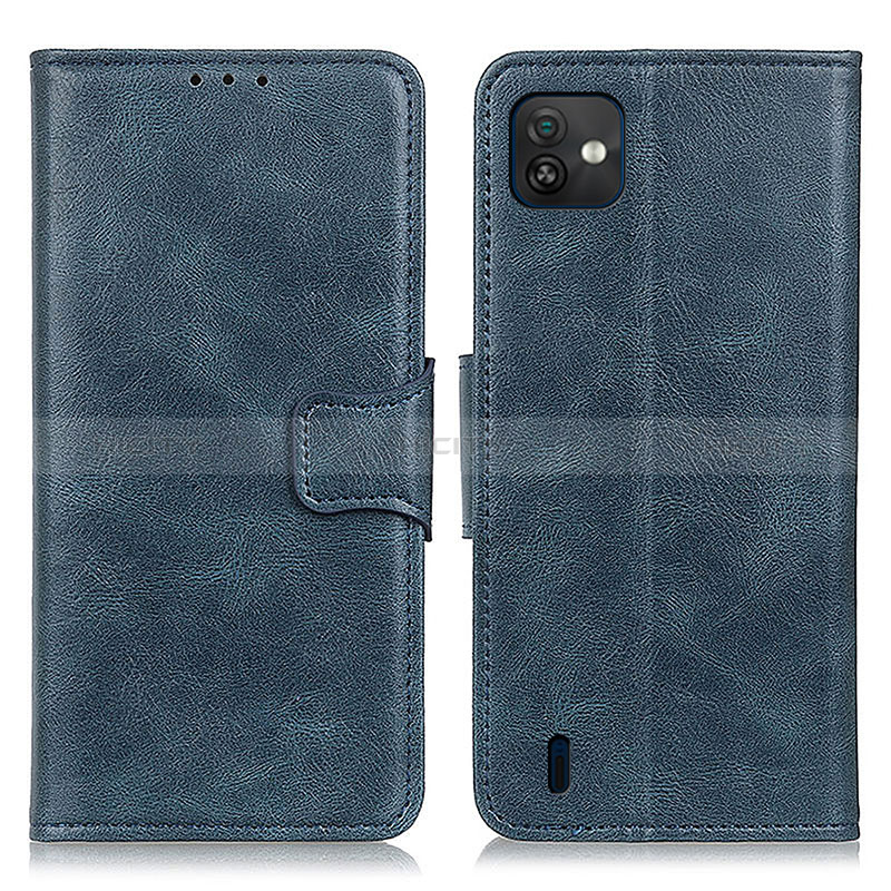 Custodia Portafoglio In Pelle Cover con Supporto M09L per Wiko Y82 Blu