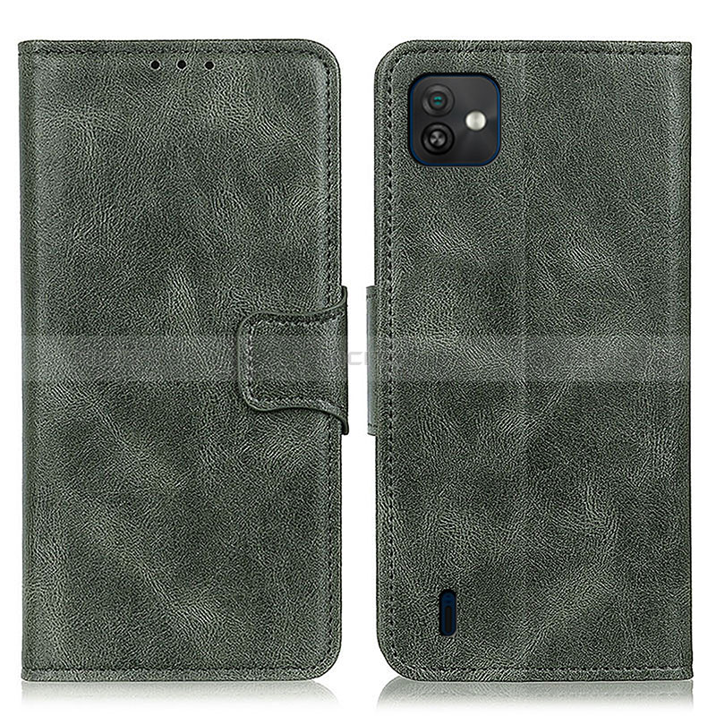 Custodia Portafoglio In Pelle Cover con Supporto M09L per Wiko Y82 Verde