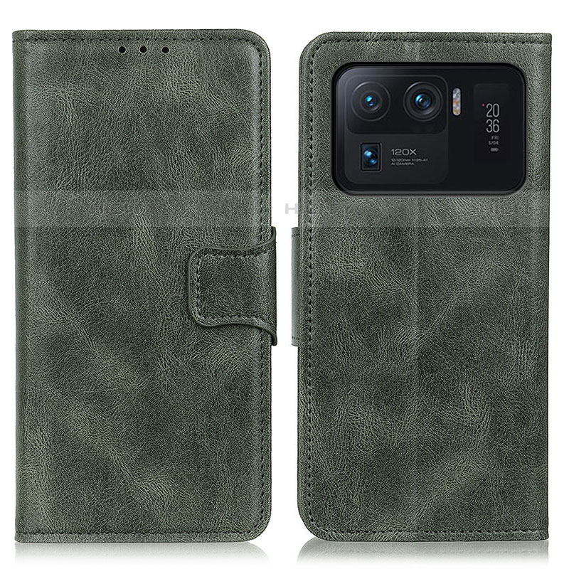 Custodia Portafoglio In Pelle Cover con Supporto M09L per Xiaomi Mi 11 Ultra 5G Verde