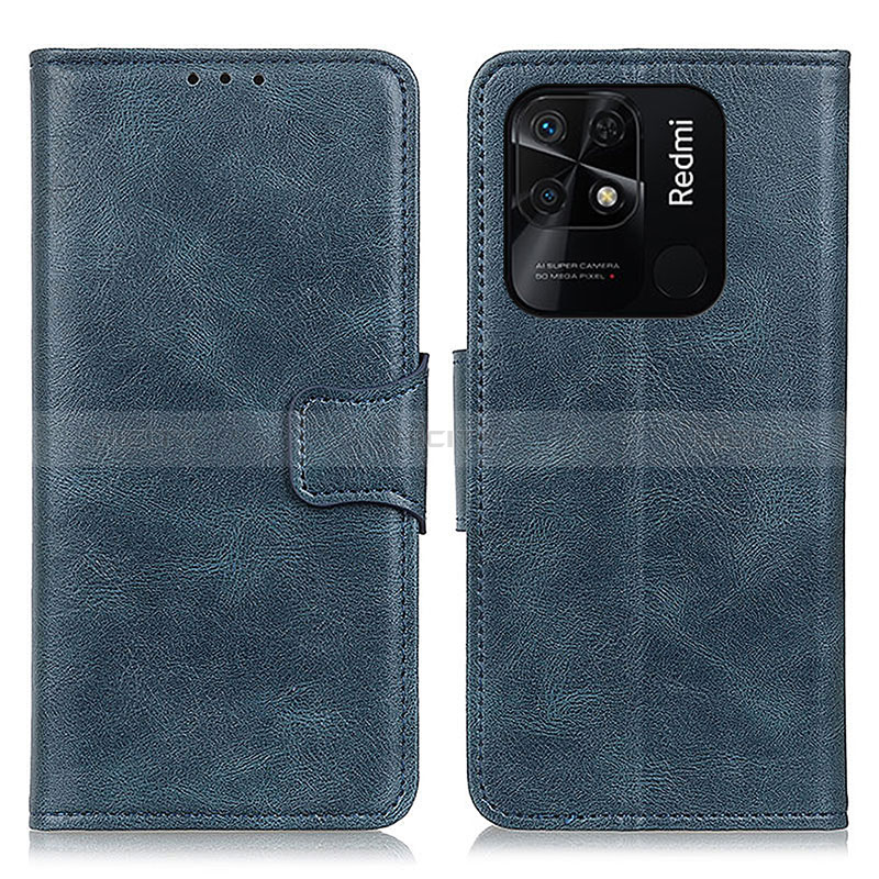 Custodia Portafoglio In Pelle Cover con Supporto M09L per Xiaomi Redmi 10C 4G Blu