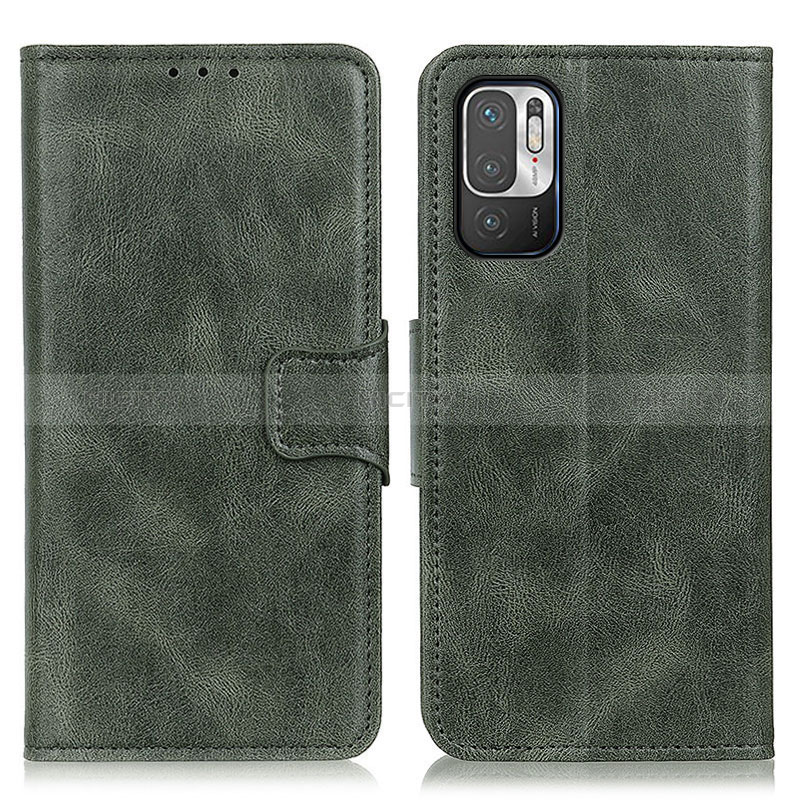 Custodia Portafoglio In Pelle Cover con Supporto M09L per Xiaomi Redmi Note 10 5G Verde
