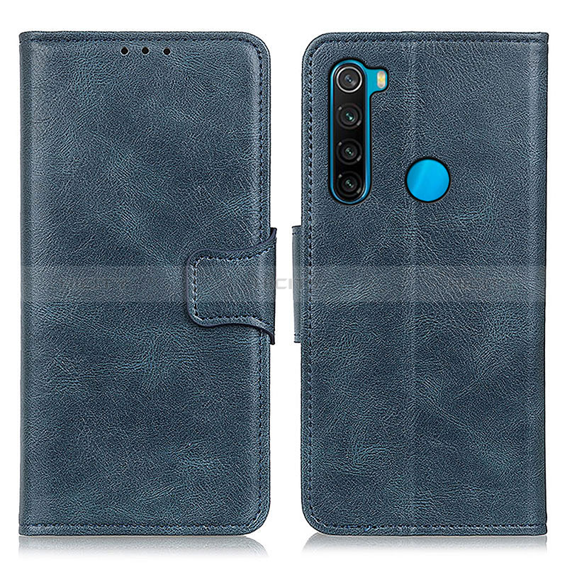 Custodia Portafoglio In Pelle Cover con Supporto M09L per Xiaomi Redmi Note 8 (2021) Blu