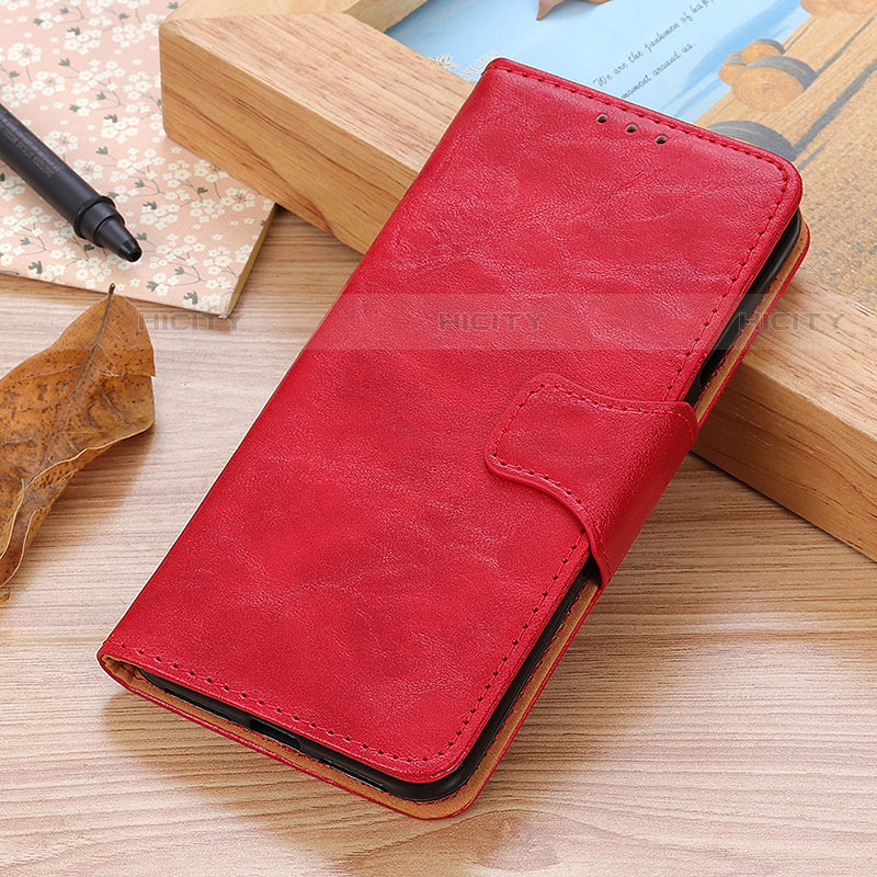 Custodia Portafoglio In Pelle Cover con Supporto M10L per Motorola Moto G Play (2023) Rosso