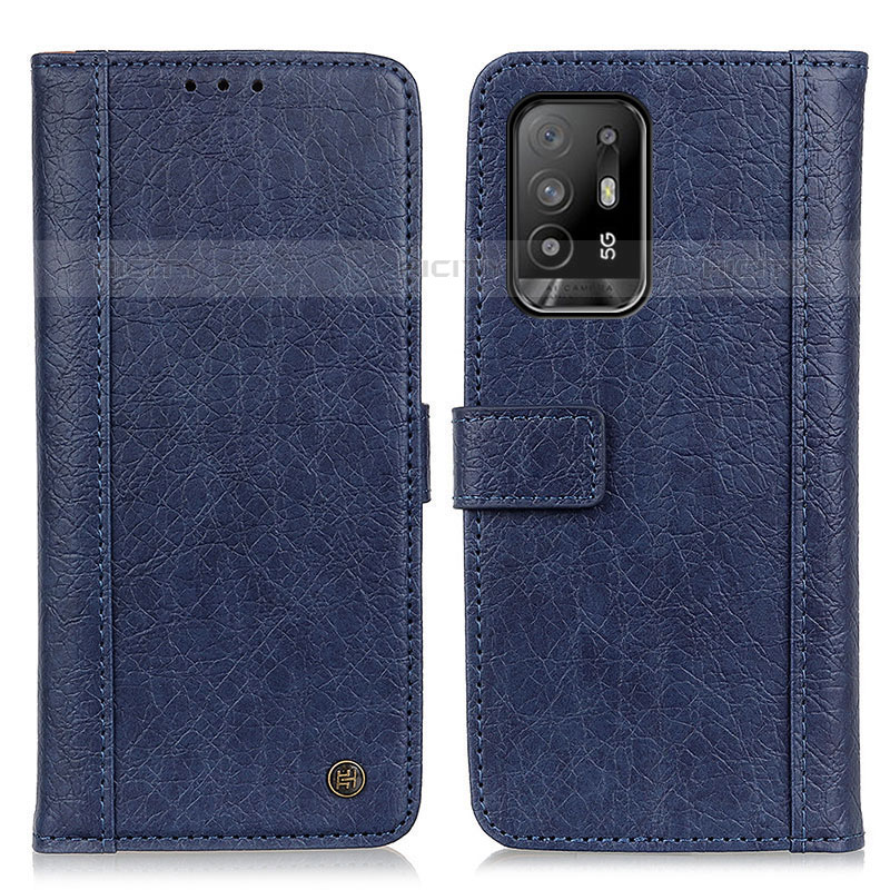 Custodia Portafoglio In Pelle Cover con Supporto M10L per Oppo A94 5G Blu