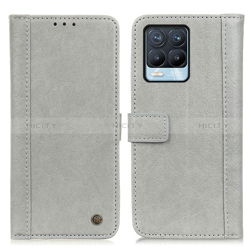 Custodia Portafoglio In Pelle Cover con Supporto M10L per Realme 8 Pro Grigio