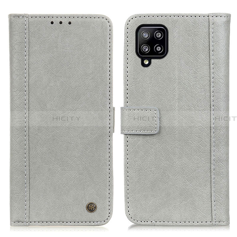 Custodia Portafoglio In Pelle Cover con Supporto M10L per Samsung Galaxy A22 4G Grigio