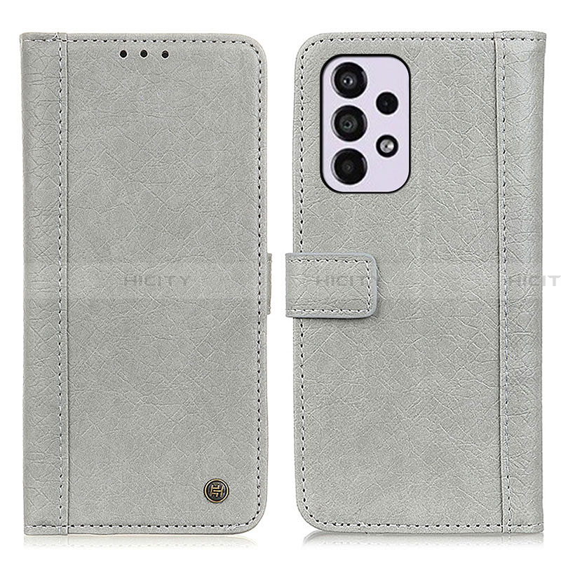 Custodia Portafoglio In Pelle Cover con Supporto M10L per Samsung Galaxy A33 5G Grigio