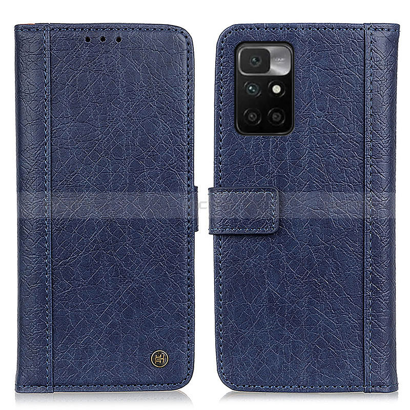 Custodia Portafoglio In Pelle Cover con Supporto M10L per Xiaomi Redmi Note 11 4G (2021) Blu