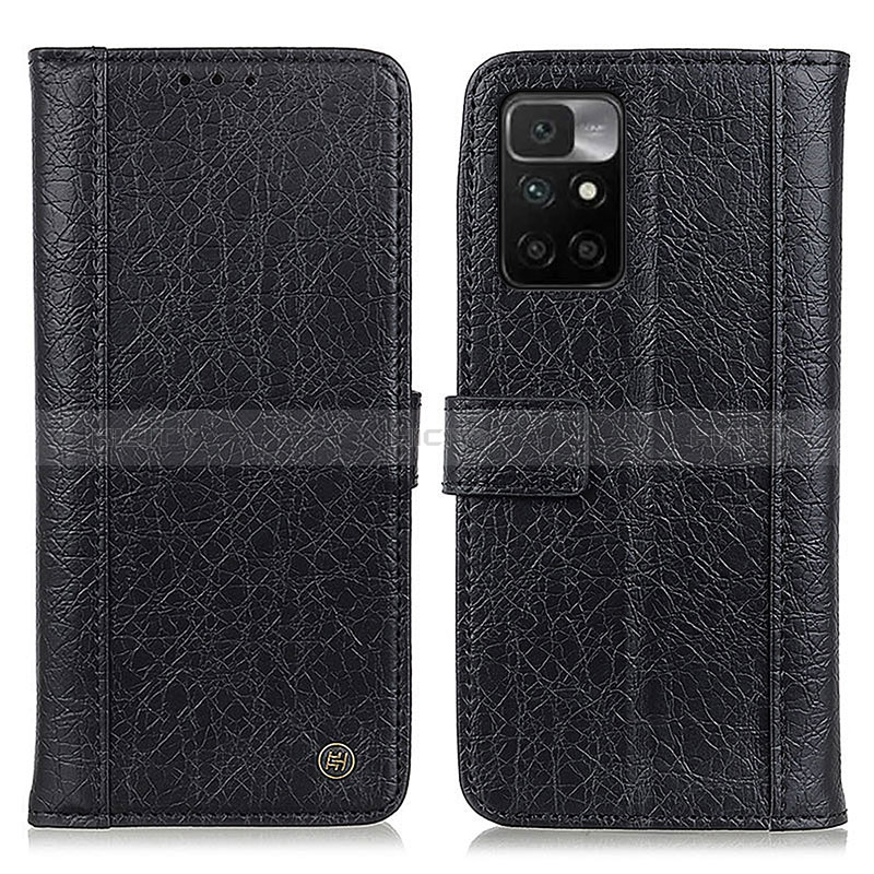 Custodia Portafoglio In Pelle Cover con Supporto M10L per Xiaomi Redmi Note 11 4G (2021) Nero