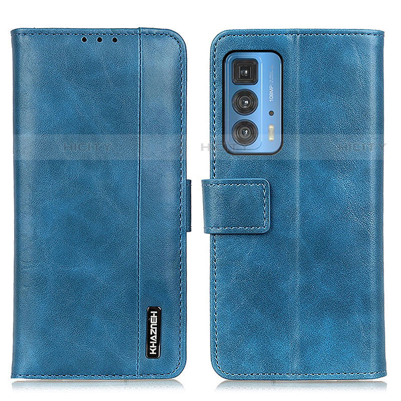 Custodia Portafoglio In Pelle Cover con Supporto M11L per Motorola Moto Edge 20 Pro 5G Blu