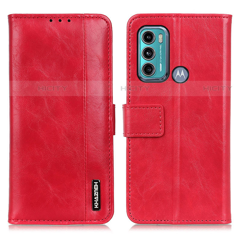 Custodia Portafoglio In Pelle Cover con Supporto M11L per Motorola Moto G40 Fusion Rosso