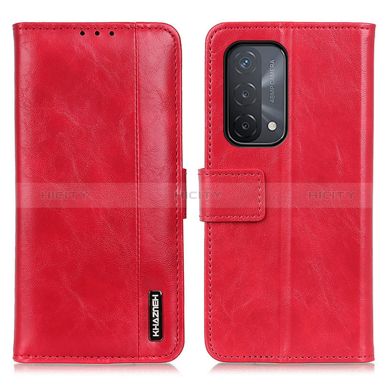 Custodia Portafoglio In Pelle Cover con Supporto M11L per Oppo A54 5G Rosso