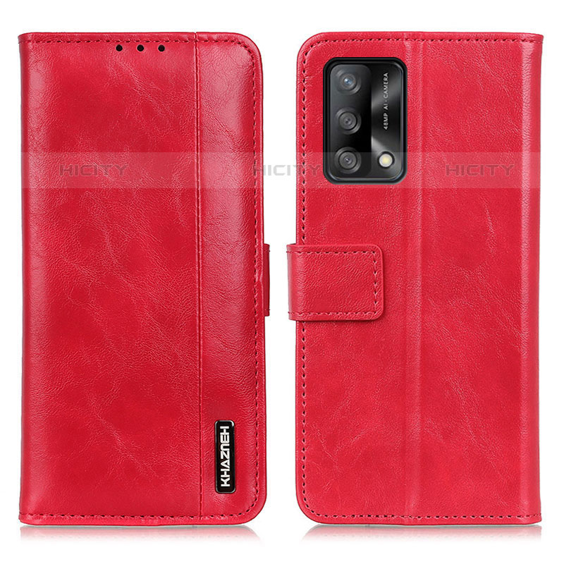 Custodia Portafoglio In Pelle Cover con Supporto M11L per Oppo A74 4G Rosso