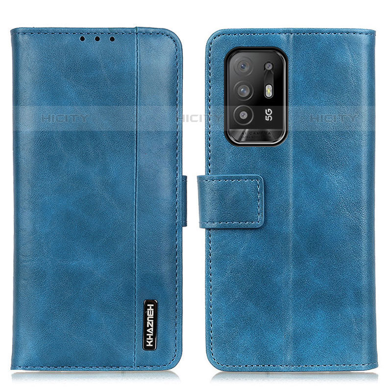 Custodia Portafoglio In Pelle Cover con Supporto M11L per Oppo A94 5G Blu