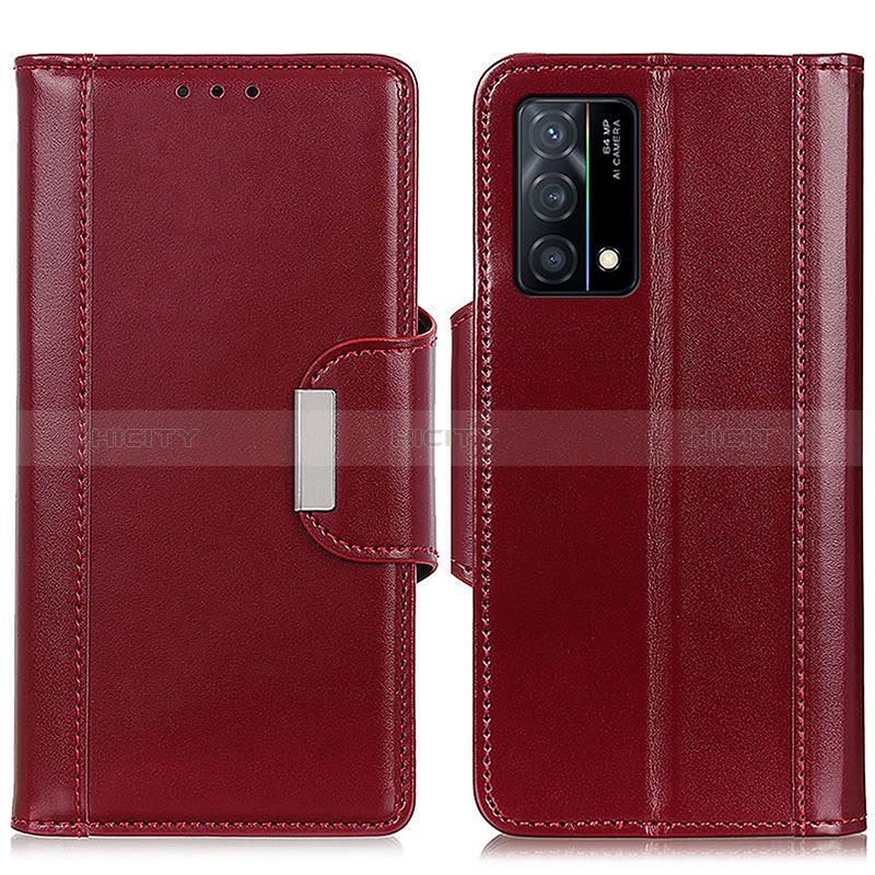 Custodia Portafoglio In Pelle Cover con Supporto M11L per Oppo K9 5G Rosso