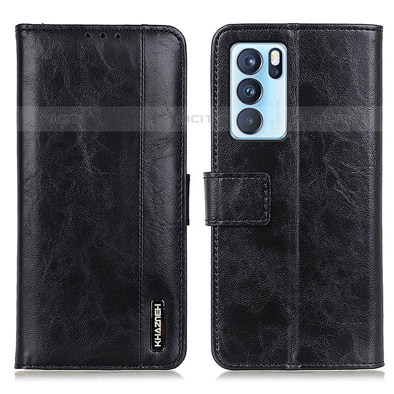 Custodia Portafoglio In Pelle Cover con Supporto M11L per Oppo Reno6 Pro 5G India