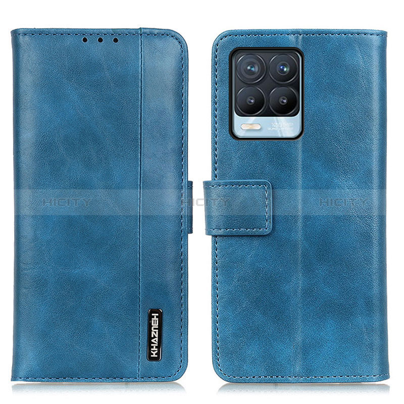 Custodia Portafoglio In Pelle Cover con Supporto M11L per Realme 8 Pro Blu