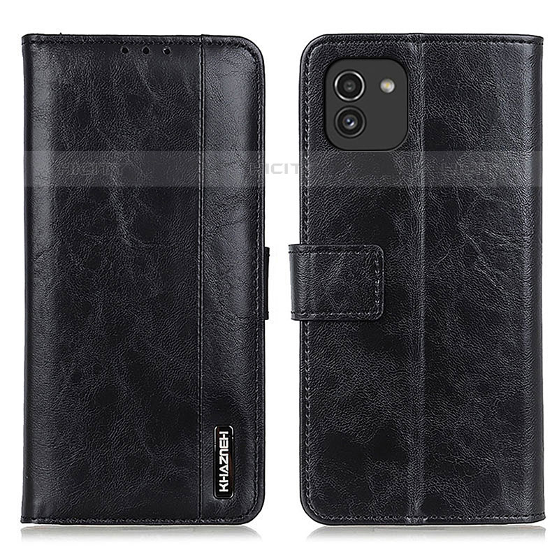 Custodia Portafoglio In Pelle Cover con Supporto M11L per Samsung Galaxy A03 Nero