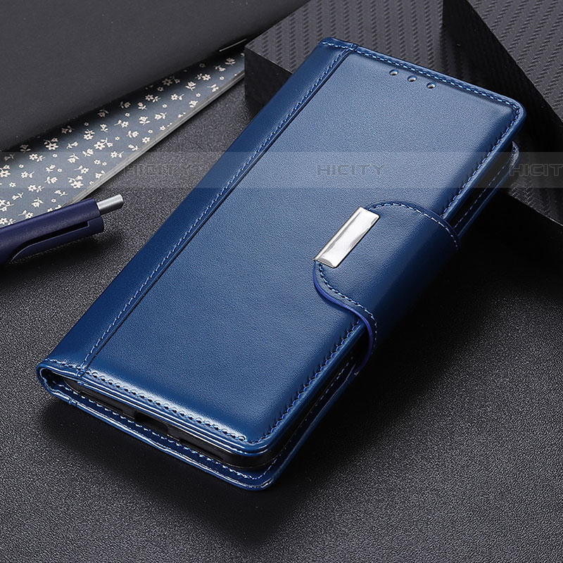 Custodia Portafoglio In Pelle Cover con Supporto M11L per Samsung Galaxy A72 5G Blu