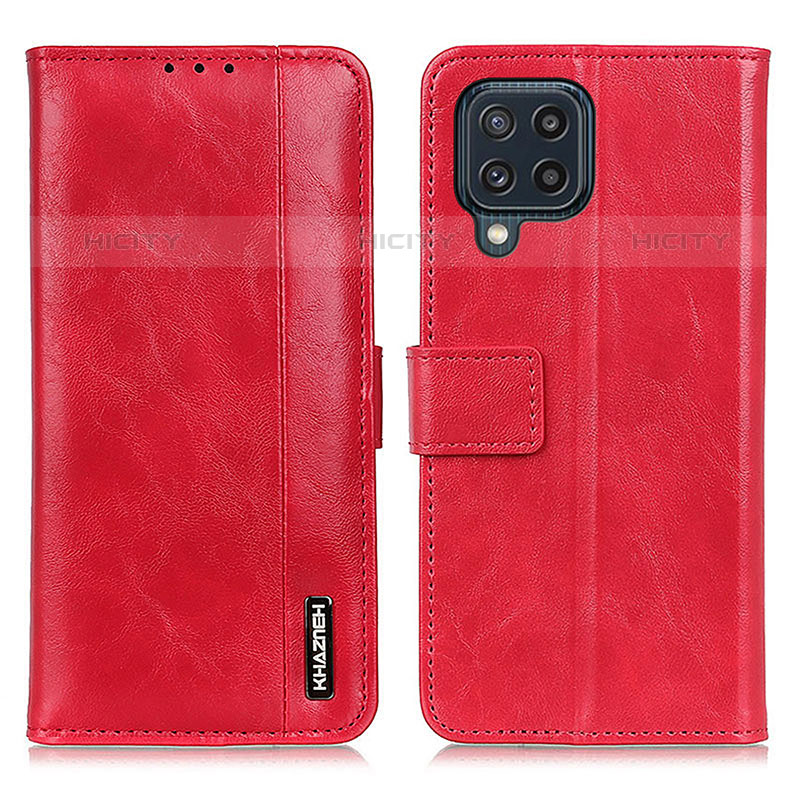 Custodia Portafoglio In Pelle Cover con Supporto M11L per Samsung Galaxy M32 4G Rosso