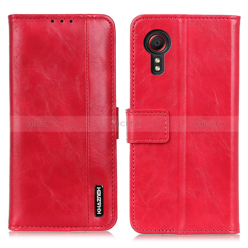 Custodia Portafoglio In Pelle Cover con Supporto M11L per Samsung Galaxy XCover 5 SM-G525F Rosso