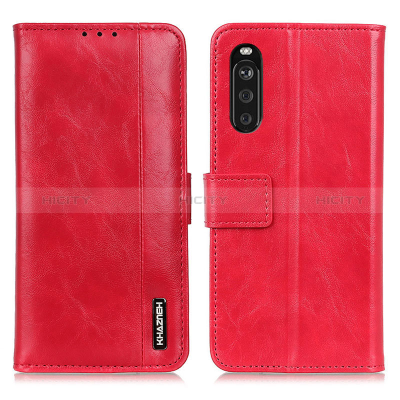 Custodia Portafoglio In Pelle Cover con Supporto M11L per Sony Xperia 10 III Lite Rosso