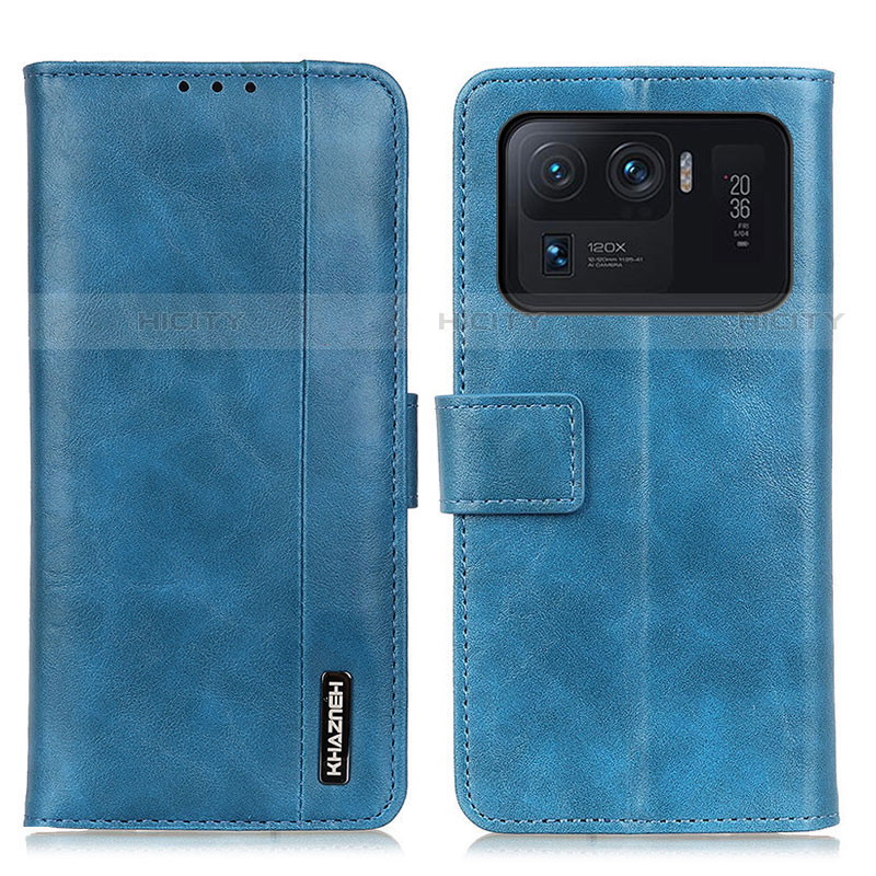 Custodia Portafoglio In Pelle Cover con Supporto M11L per Xiaomi Mi 11 Ultra 5G Blu