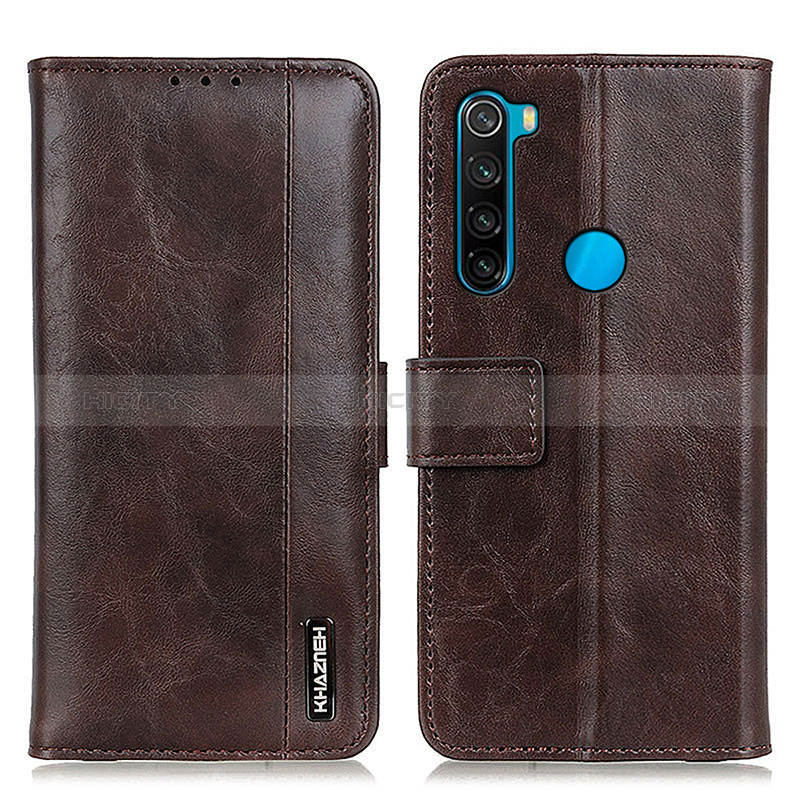 Custodia Portafoglio In Pelle Cover con Supporto M11L per Xiaomi Redmi Note 8 (2021) Marrone