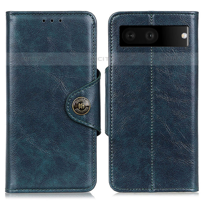 Custodia Portafoglio In Pelle Cover con Supporto M12L per Google Pixel 7 5G Blu