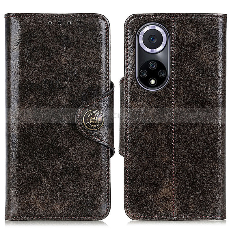 Custodia Portafoglio In Pelle Cover con Supporto M12L per Huawei Honor 50 5G Bronze