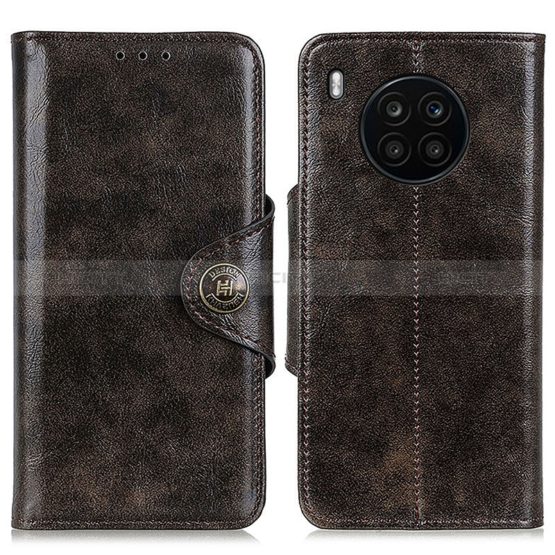 Custodia Portafoglio In Pelle Cover con Supporto M12L per Huawei Honor 50 Lite Bronze