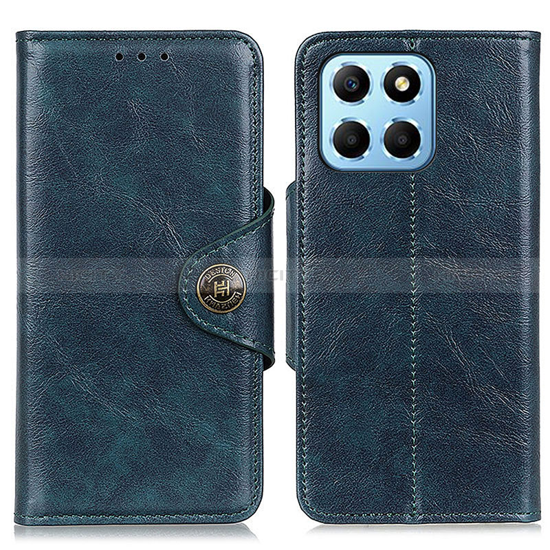 Custodia Portafoglio In Pelle Cover con Supporto M12L per Huawei Honor X8 5G Blu