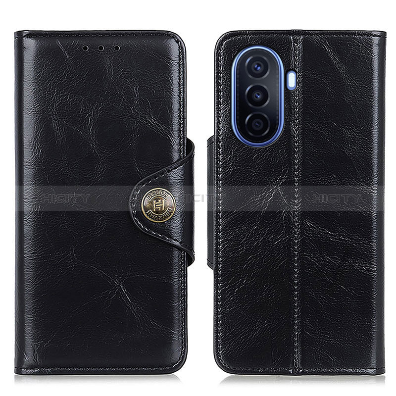 Custodia Portafoglio In Pelle Cover con Supporto M12L per Huawei Nova Y70 Plus Nero