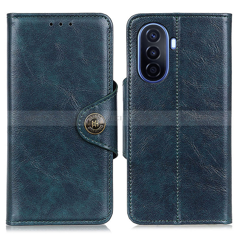 Custodia Portafoglio In Pelle Cover con Supporto M12L per Huawei Nova Y71 Blu