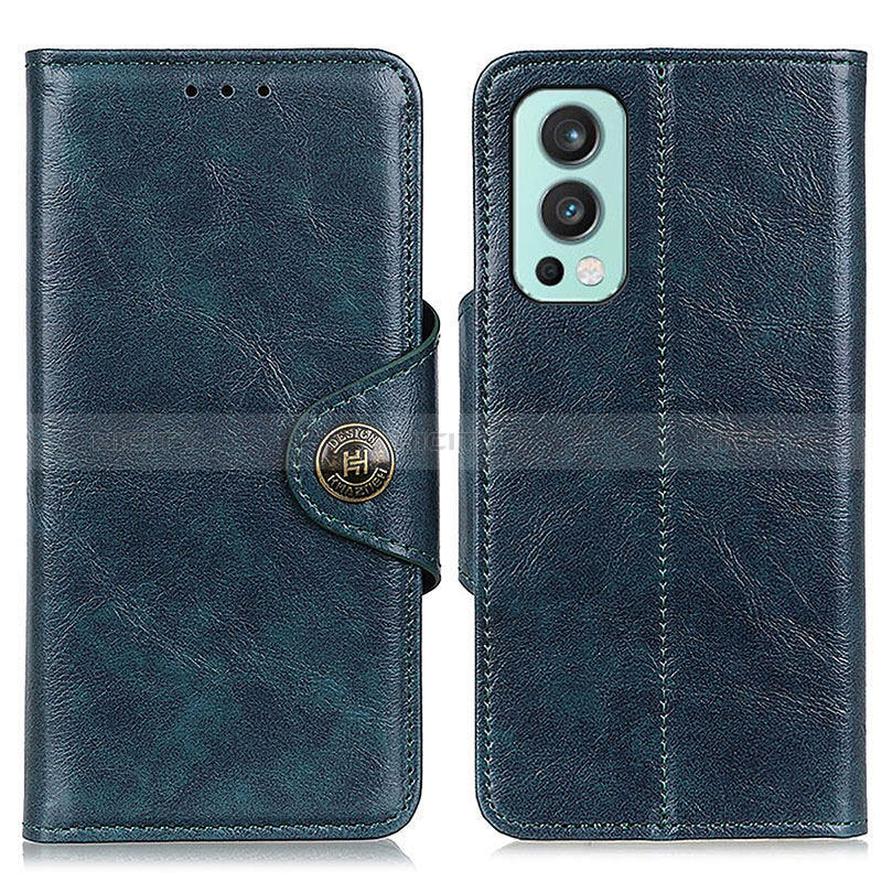 Custodia Portafoglio In Pelle Cover con Supporto M12L per OnePlus Nord 2 5G Blu