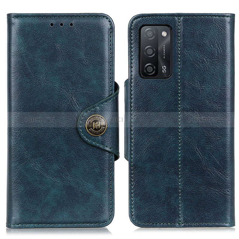 Custodia Portafoglio In Pelle Cover con Supporto M12L per Oppo A56 5G Blu