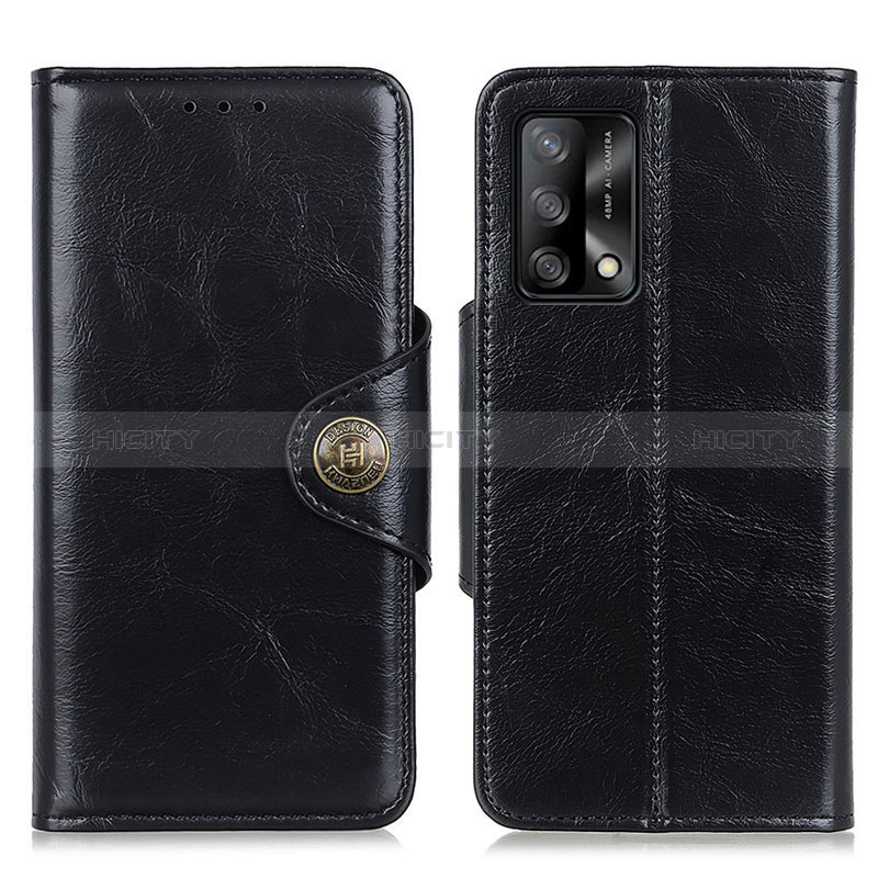 Custodia Portafoglio In Pelle Cover con Supporto M12L per Oppo F19 Nero