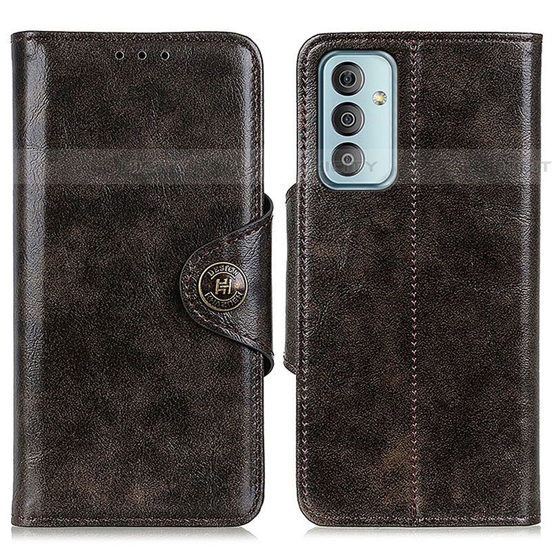 Custodia Portafoglio In Pelle Cover con Supporto M12L per Samsung Galaxy F23 5G Bronze