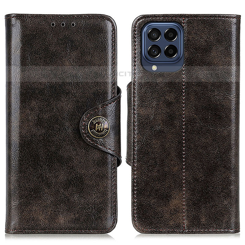 Custodia Portafoglio In Pelle Cover con Supporto M12L per Samsung Galaxy M53 5G Bronze