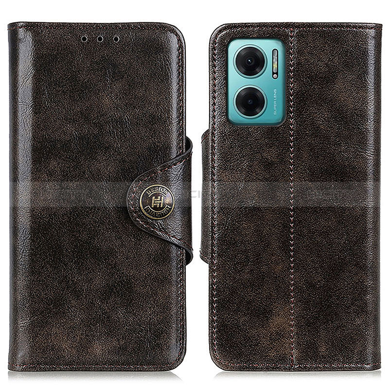 Custodia Portafoglio In Pelle Cover con Supporto M12L per Xiaomi Redmi 10 Prime Plus 5G Bronze