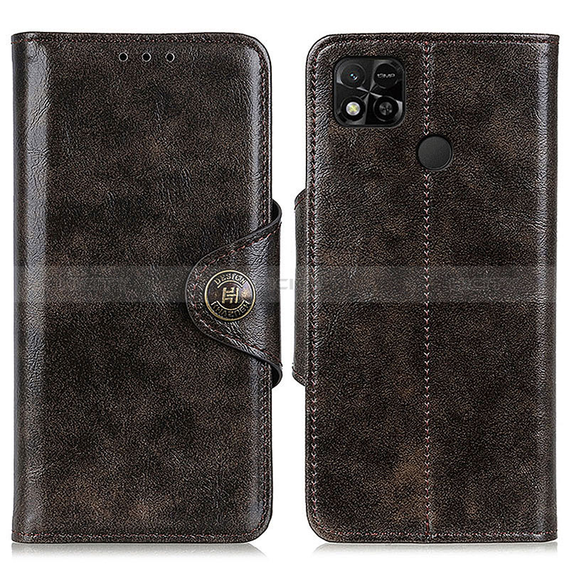 Custodia Portafoglio In Pelle Cover con Supporto M12L per Xiaomi Redmi 9 India Bronze