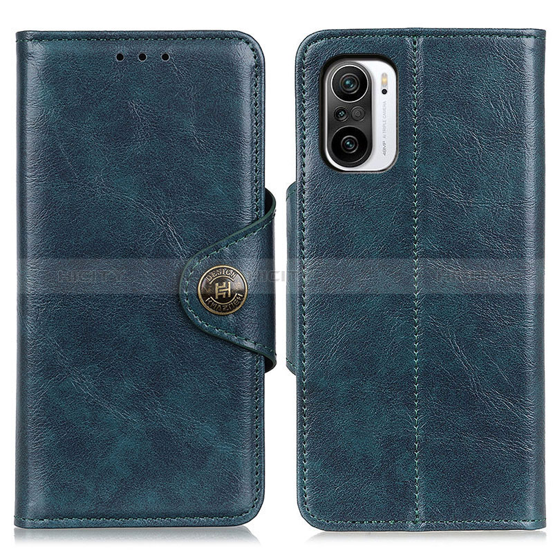 Custodia Portafoglio In Pelle Cover con Supporto M12L per Xiaomi Redmi K40 Pro 5G Blu